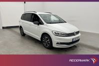 Volkswagen Touran TSI 115hk 7-Sits CarPlay Kamera Låg-skatt