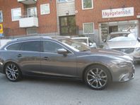 Mazda 6 Wagon 2.2 SKYACTIV-D Euro 6 Läder 19´ Aluhjul Toppsk