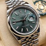 Rolex Datejust 36 ref 126200 | Mintgrön | Helt ny 2024-08