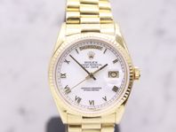 Rolex Day-Date 36 - Vit Roman - 18038 - 1986