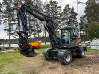 Hjulgrävare Terex TW110 med mycket redskap