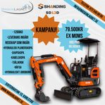 Minigrävare Shanding SD13D ink redskap. KAMPANJPRIS!!
