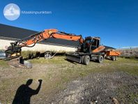 Doosan DX 160 W-5 Med vagn och redskap