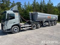 Tipptrailerekipage Volvo 460 6x2 kel-berg med