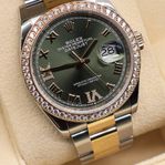 Rolex Datejust 36  | Diamantbezel | 2021 | Originalkvitto