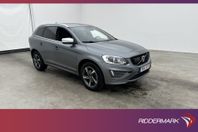 Volvo XC60 D5 AWD R-Design Pano VOC H/K Skinn Kamera Drag