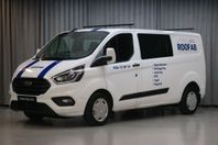 Ford transit Custom 130hk Dubbelhytt 5-sits, Automat,Värmare