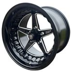 Muscle car Racemaster Black / Milled  7x15 och 10x15