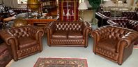 Engelsk Chesterfield soffgrupp, Fleming & Howland