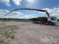 Kranbil SCANIA P420 med Fassi 660 XP med jibb