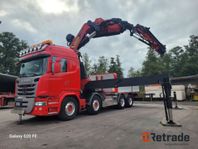 SCANIA G490 8X4 Euro 6 Palfinger Pk 165.002 + Jibb PJ240 Bod