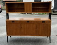 Fint sideboard i teak med överdel, 1960-tal