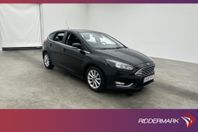 Ford Focus EcoBoost 125hk Titanium Sensorer CarPlay Rattvärm