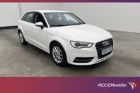 Audi A3 Sportback TFSI 110hk Sensorer Farthållare 0,43l/Mil