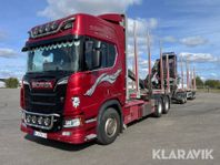 Timmerbilsekipage Scania R650 V8 6x4 OP höglu