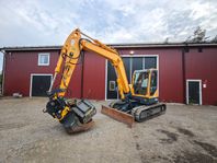 Hyundai 80CR Rototilt, Timmergrip,  3 skopor DC-2 495.000kr