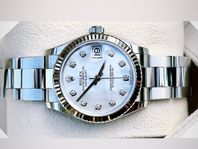 Rolex Datejust 31 Stål/Vitguld Pärlemor & Diamanter