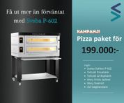 Pizzaugn Sveba P-602 - Omgående leverans! Frakt ingår!