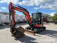 Grävmaskin Kubota U55-4 med tiltrotator och 3