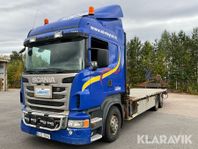 Bodbil Scania R440 med sidlastarkranar