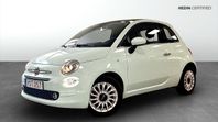 Fiat 500 1,2 8V Manuell 69HK GLASTAK|CARPLAY|P-SENSOR BAK