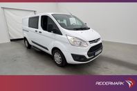 Ford Transit Custom L2 Crew Van Värm Drag B-Kamera Ny-Kamrem