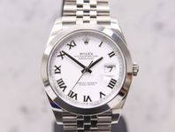 Rolex Datejust 41 - Vit Romerska - 126300 - 2024