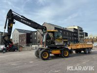 Grävmaskin Volvo EW160E med rototilt och tipp