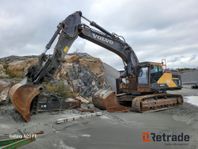 Grävmaskin Volvo EC 380 EL med tillbehör / Excavator with to