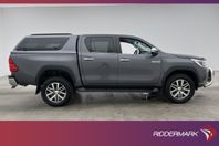 Toyota Hilux Premium 2.4 AWD Fjärr-Värm Drag Skinn Diff Moms