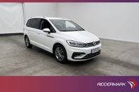 Volkswagen Touran TSI 150hk R-Line 7-sit Värm Kamera CarPlay