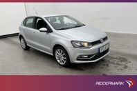 Volkswagen Polo 1.2 TSI 90hk Pluspaket Sensorer Bluetooth