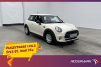 MINI One 3-dörrar 102hk Pepper Keyless Lågskatt 0,5l/Mil