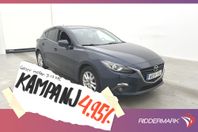 Mazda 3 Sport SKYACTIV-G 120hk Vision Kame 4,95% Ränta