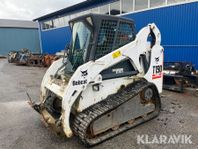 Kompaktlastare Bobcat T190 med skopa och gaff