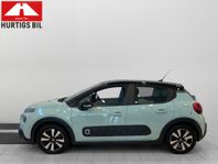 Citroën C3 82 Hk Shine/P-sensor/Keyless/V-Hjul/Kamrem bytt/