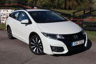 Honda Civic Tourer 1.8 i-VTEC 141 hk Sport Dragkrok Kamera