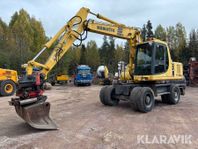 Hjulgrävare Komatsu PW150ES med rotortilt och