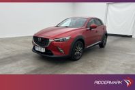 Mazda CX-3 SKYACTIV-G 120hk Optimum BOSE HUD Kamera Skinn