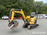 Kompaktgrävare Yanmar SV08-1A(S) med skopor