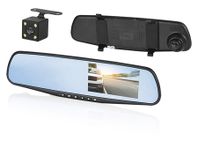 Backkamera & dashcam med backspegelskärm