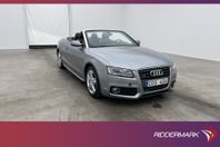 Audi A5 Cabriolet 2.0 TFSI Q 211hk S-Line Halvskinn Sv.Såld