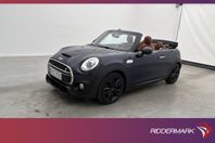 MINI Cooper S Convertible 192hk JCW H/K Kamera Skinn Keyless