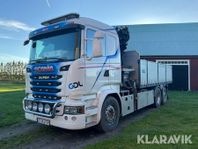 Kranbil Scania R410LB6X2 med tipp