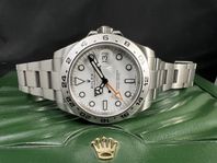 Rolex Explorer II 216570 42mm Vit Fullset 2017