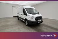 Ford Transit 350 L3H2 Värmare Dragkrok B-Kamera 3-Sits Moms