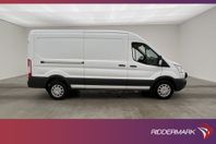 Ford Transit 350 L3H2 Värmare Dragkrok B-Kamera 3-Sits Moms