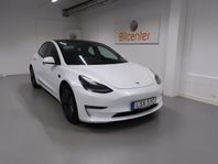 Tesla Model 3 Long Range AWD V-Däck ingår Navi-Kamera-Pano-S