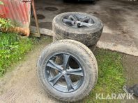 Däck med fälg Nokian 245/65R17 & Däck Kumho 215/60R17