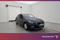 Mazda 3 Sport SKYACTIV-G 120hk Vision M&K-Värm Sensorer Navi